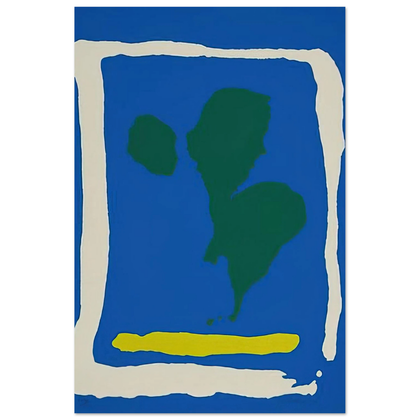 Helen Frankenthaler - Air Frame - 1965 Wall art - 30x45 cm / 12x18 inches - Fine Art Poster - -