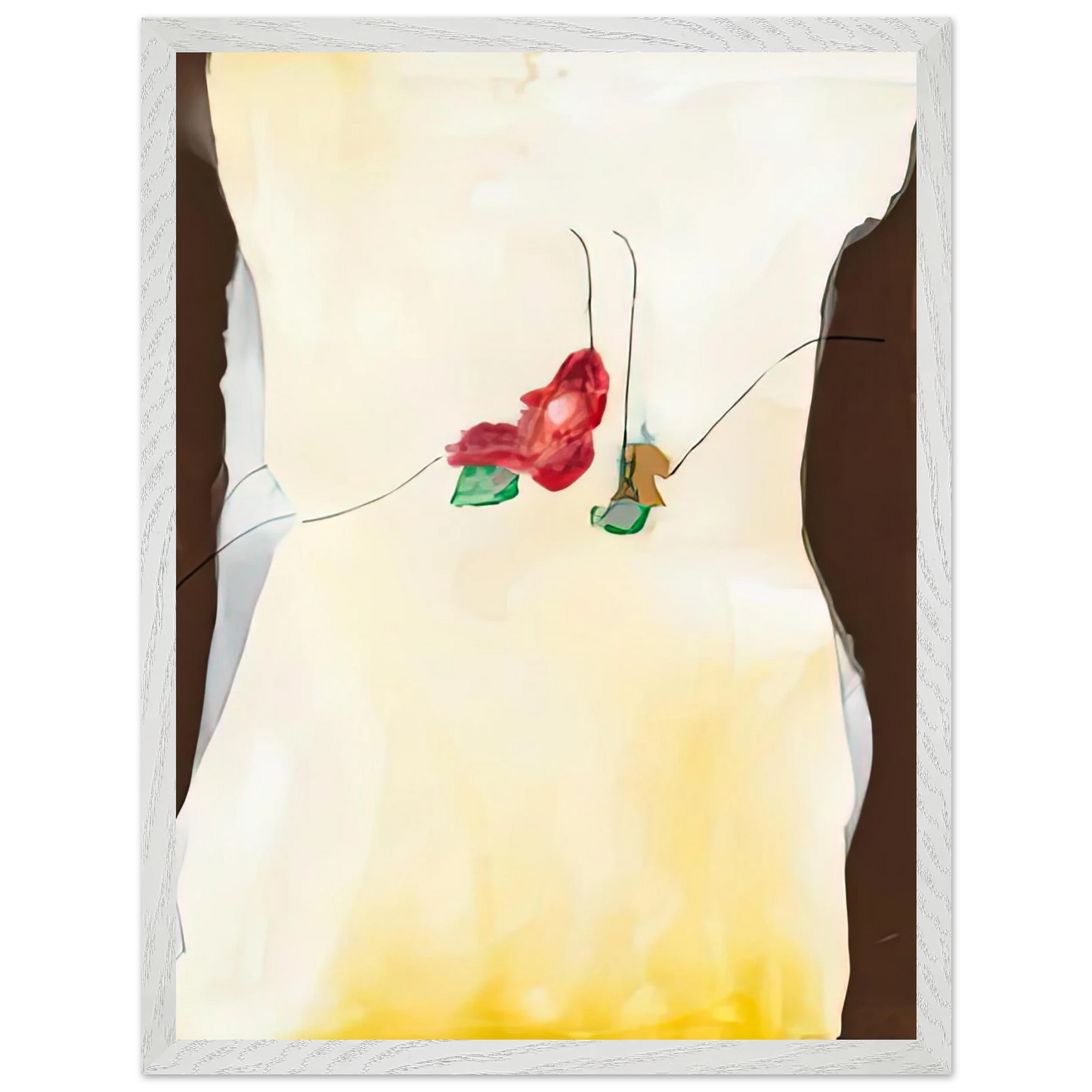 Helen Frankenthaler - Chill Factor, 1973- Wall Art - 60x80 cm / 24x32 inches - Premium Wooden Framed Poster With Fine Art Paper - Black frame