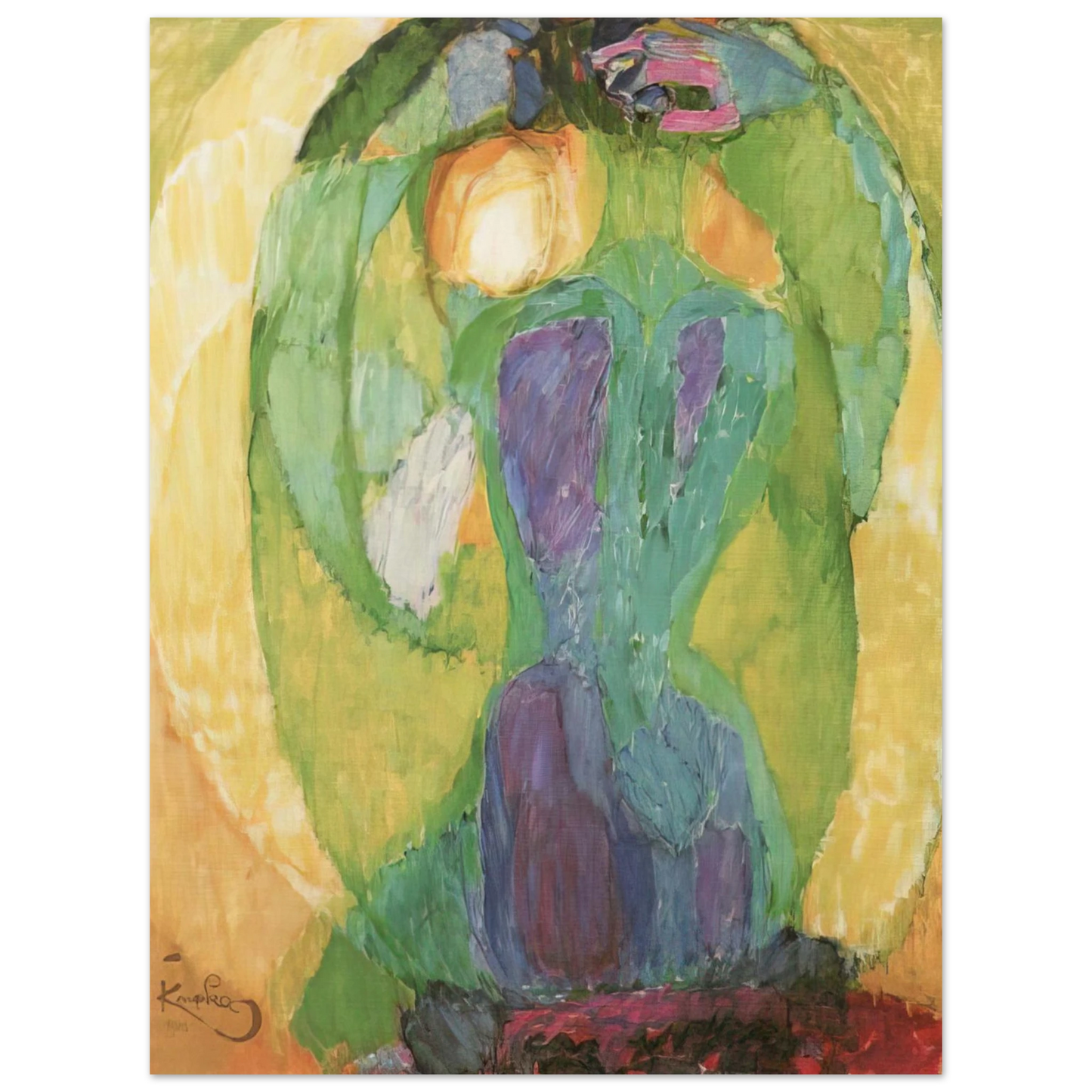 Frantisek Kupka - Oval mirror Fine Art Poster - Default Title