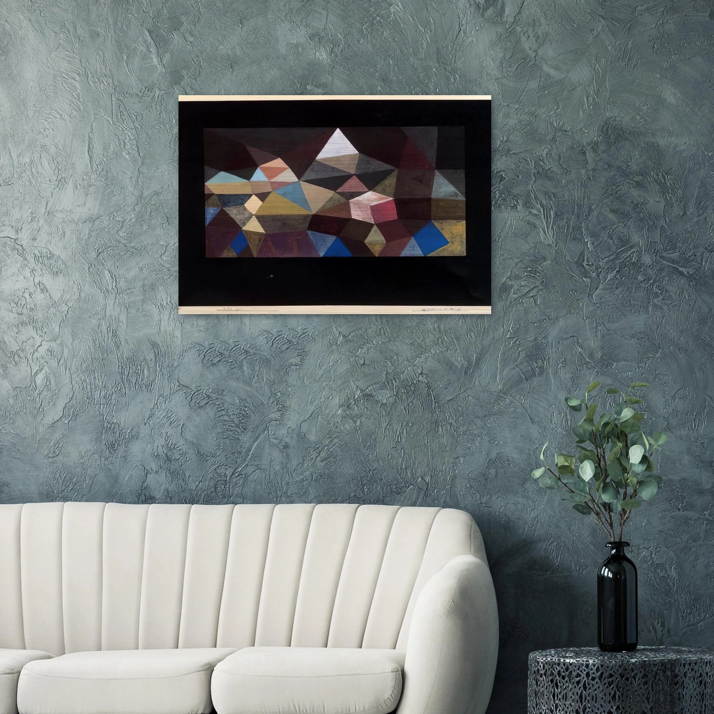 CRYSTALLINE LANDSCAPE 1929 - Paul Klee Brushed Aluminum Print - 70x100 cm / 28x40 inches | Paul Klee Aluminum Print | Paul Klee Prints