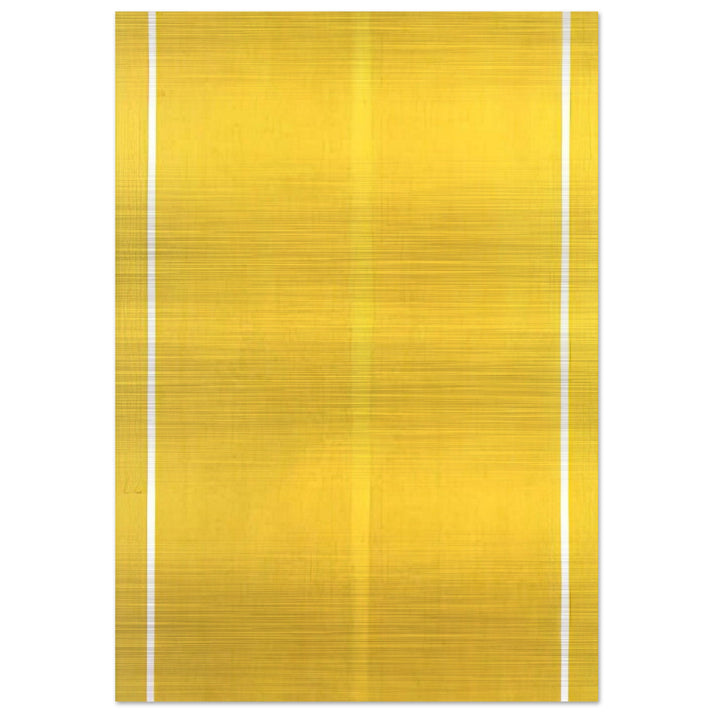 Yellow Painting - Barnett Newman Brushed Aluminum Print - 70x100 cm / 28x40 inches | Barnett Newman Aluminum Print | Barnett Newman Prints