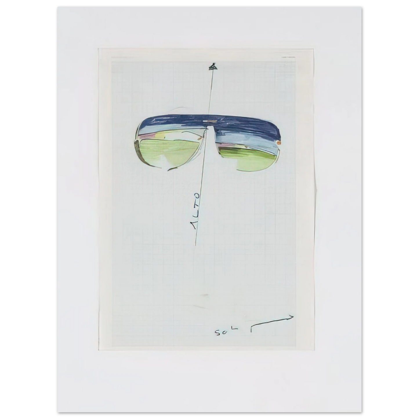 Mario Schifano - Untitled Glasses - 1973 Fine Art Poster - Default Title