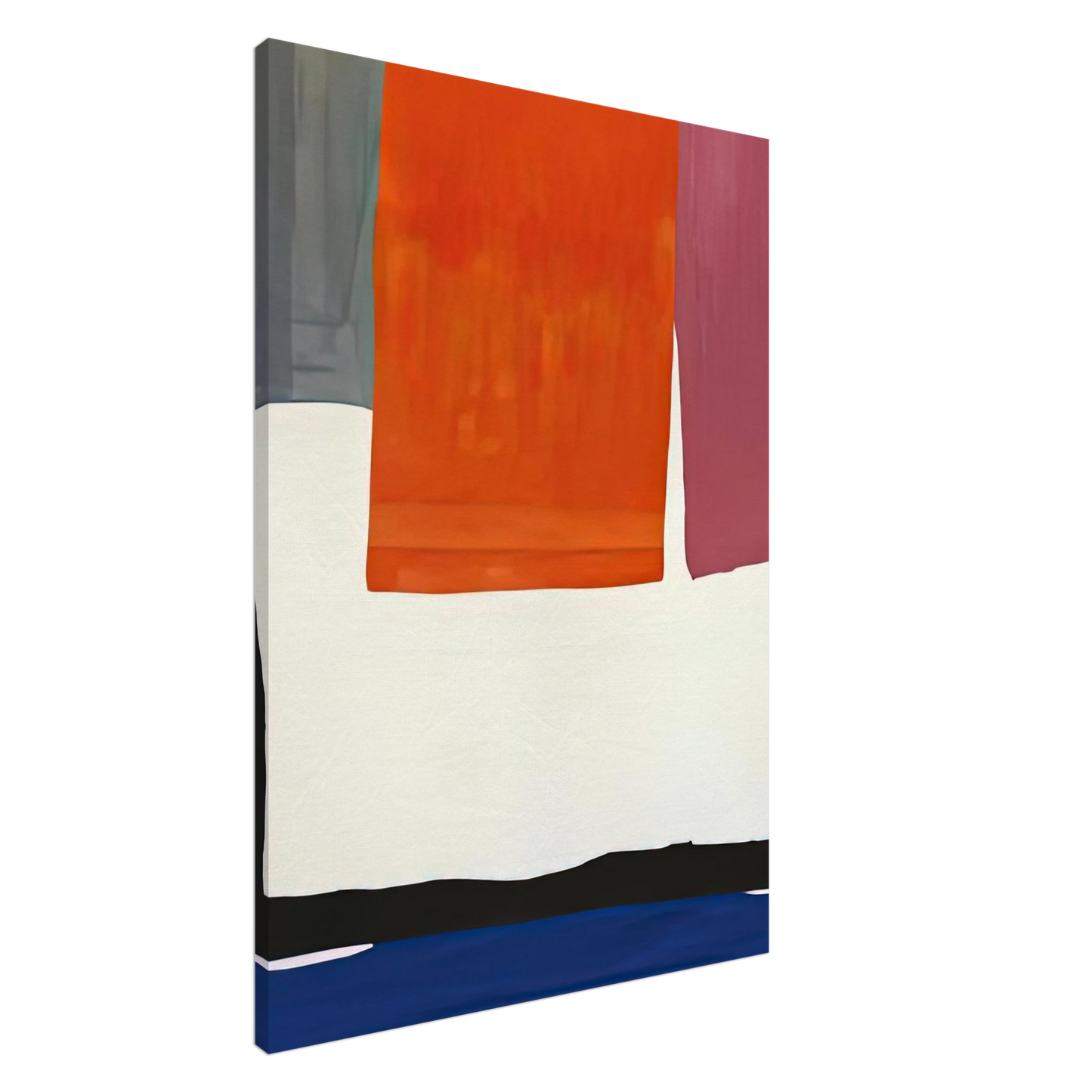 Helen Frankenthaler - The Human Edge, 1967- Wall Art - 60x80 cm / 24x32 inches - Premium Wooden Framed Poster With Fine Art Paper - White frame