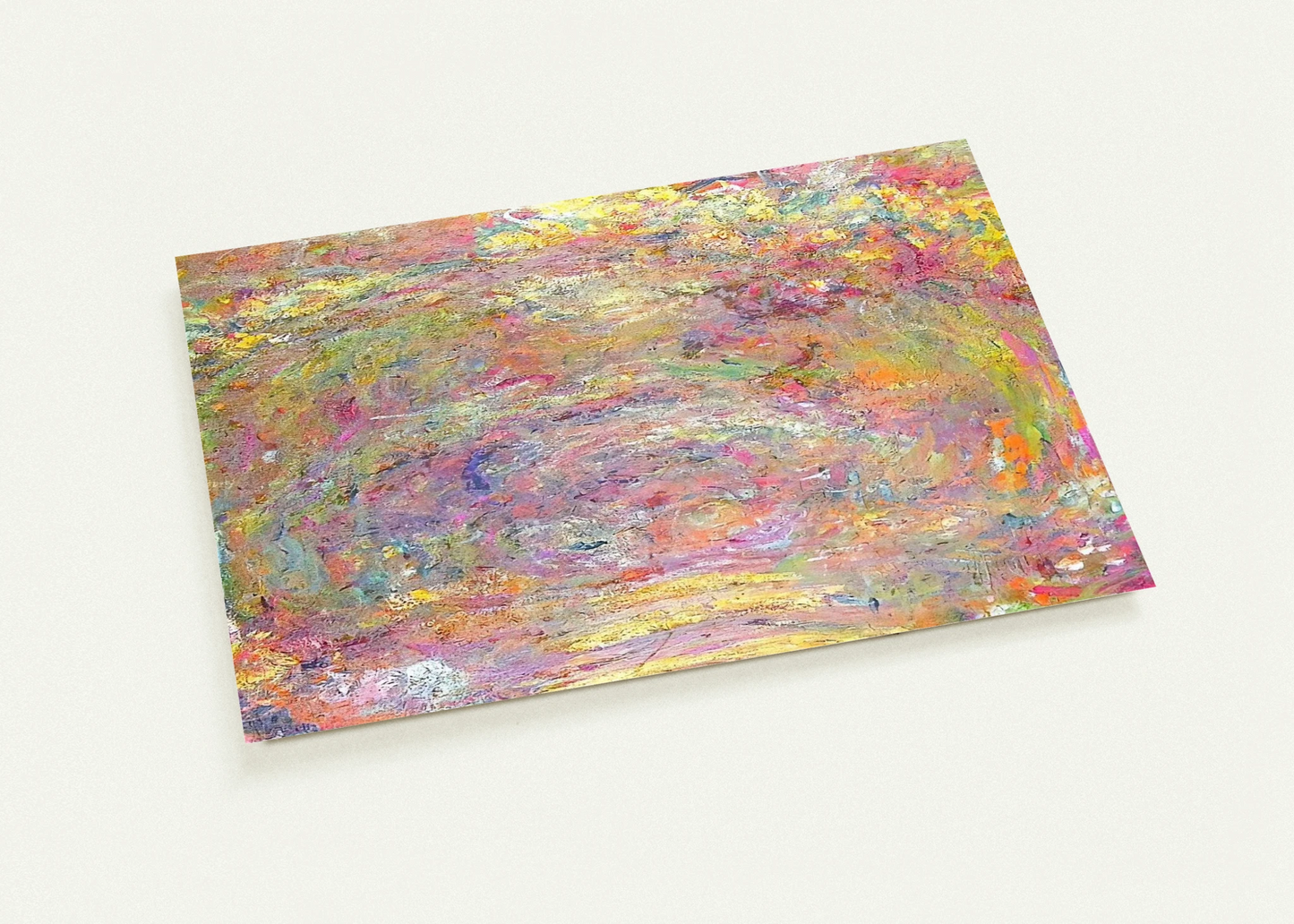 Path under the Rose Trellises By claude monet Pack of 10 Post Cards | claude monet Post Cards | A6 (10.5 x 14.8 cm) - 4.1 x 5.8 inches