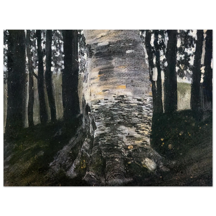 Gustav Klimt - BIRCH IN A FOREST 75x100 cm / 30x40inches Fine Art Poster