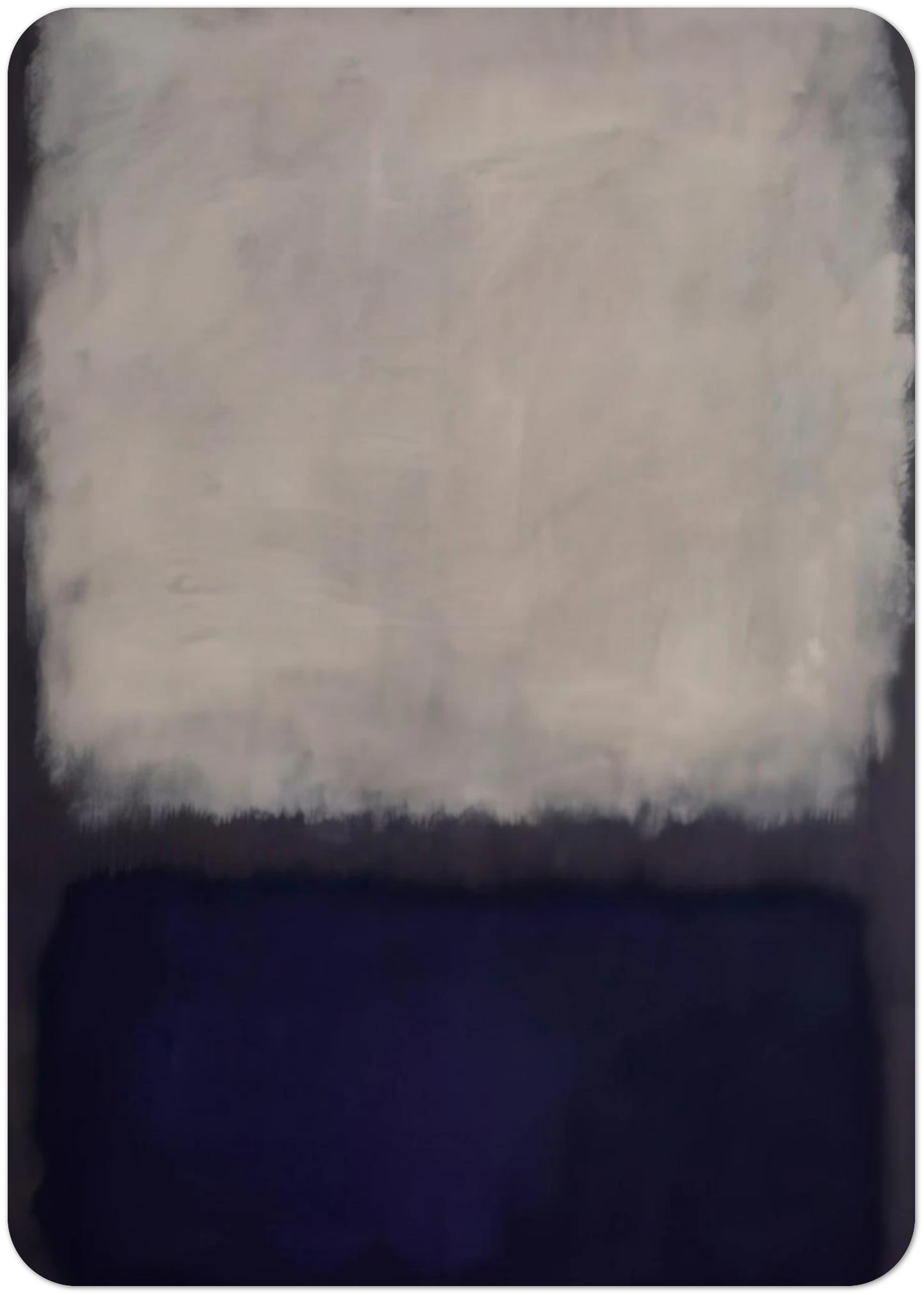 Blue and gray - 1962 By Mark Rothko Pack of 10 Post Cards | Mark Rothko Post Cards | A6 (10.5 x 14.8 cm) - 4.1 x 5.8 inches