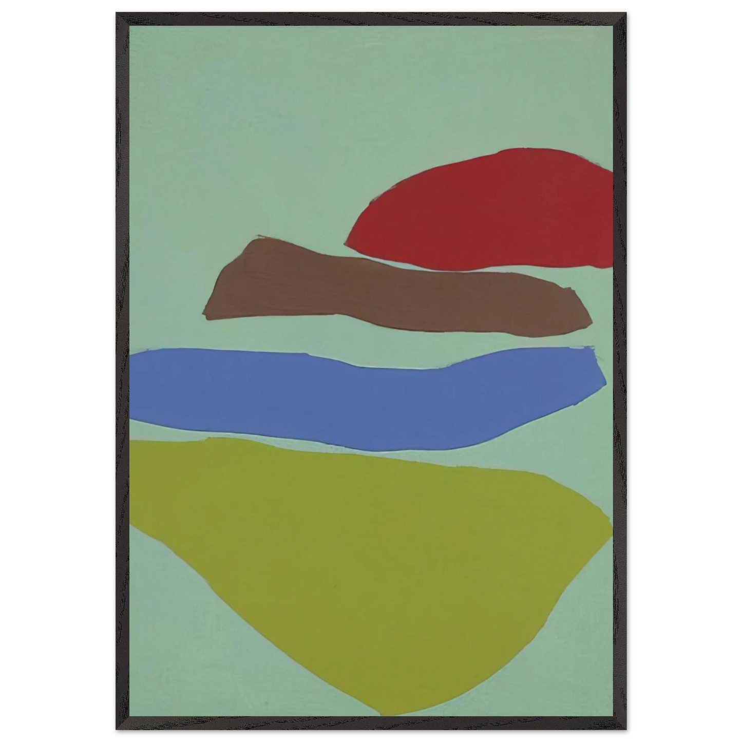 Untitled - 1967 N5 - Ray Parker Framed Art Print – Black Wooden Frame - Default Title - -Framed Art Print