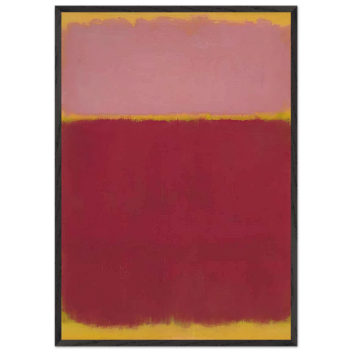 Untitled No 17 - 1961 - Mark Rothko 70x100 cm / 28x40 inches Framed Art Print – Black Wooden Frame