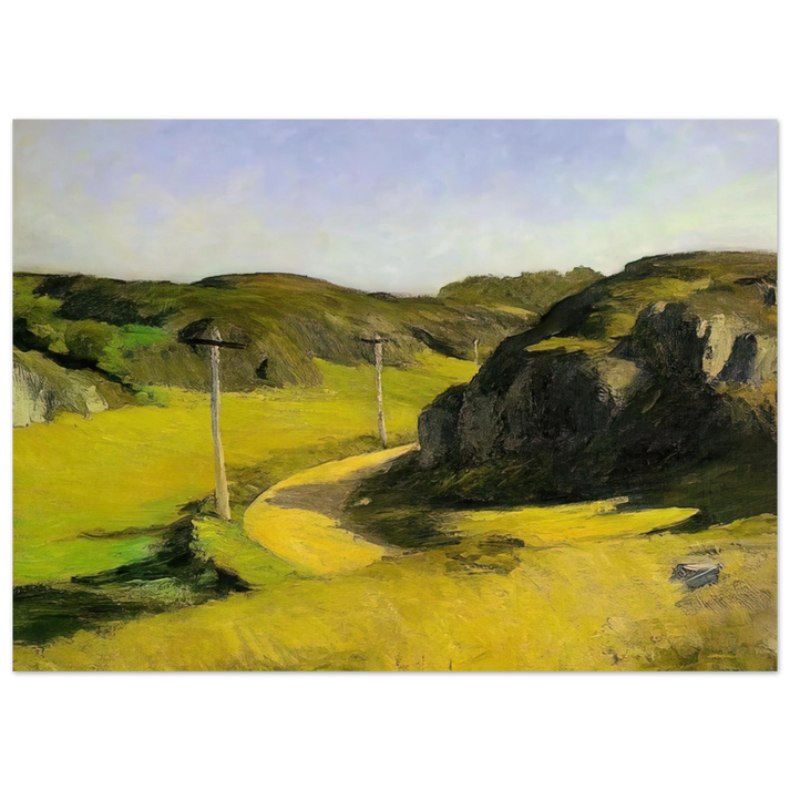 Edward Hopper - Road in Maine Fine Art Poster