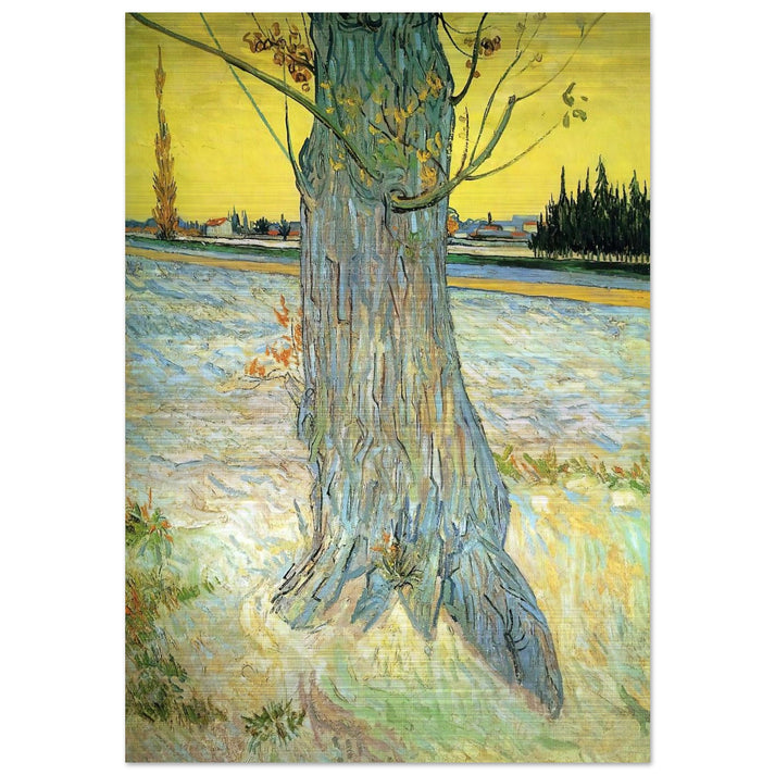 Trunk of an Old Yew Tree - Vincent van Gogh Brushed Aluminum Print - 70x100 cm / 28x40 inches | Vincent van Gogh Aluminum Print | Vincent van Gogh Prints