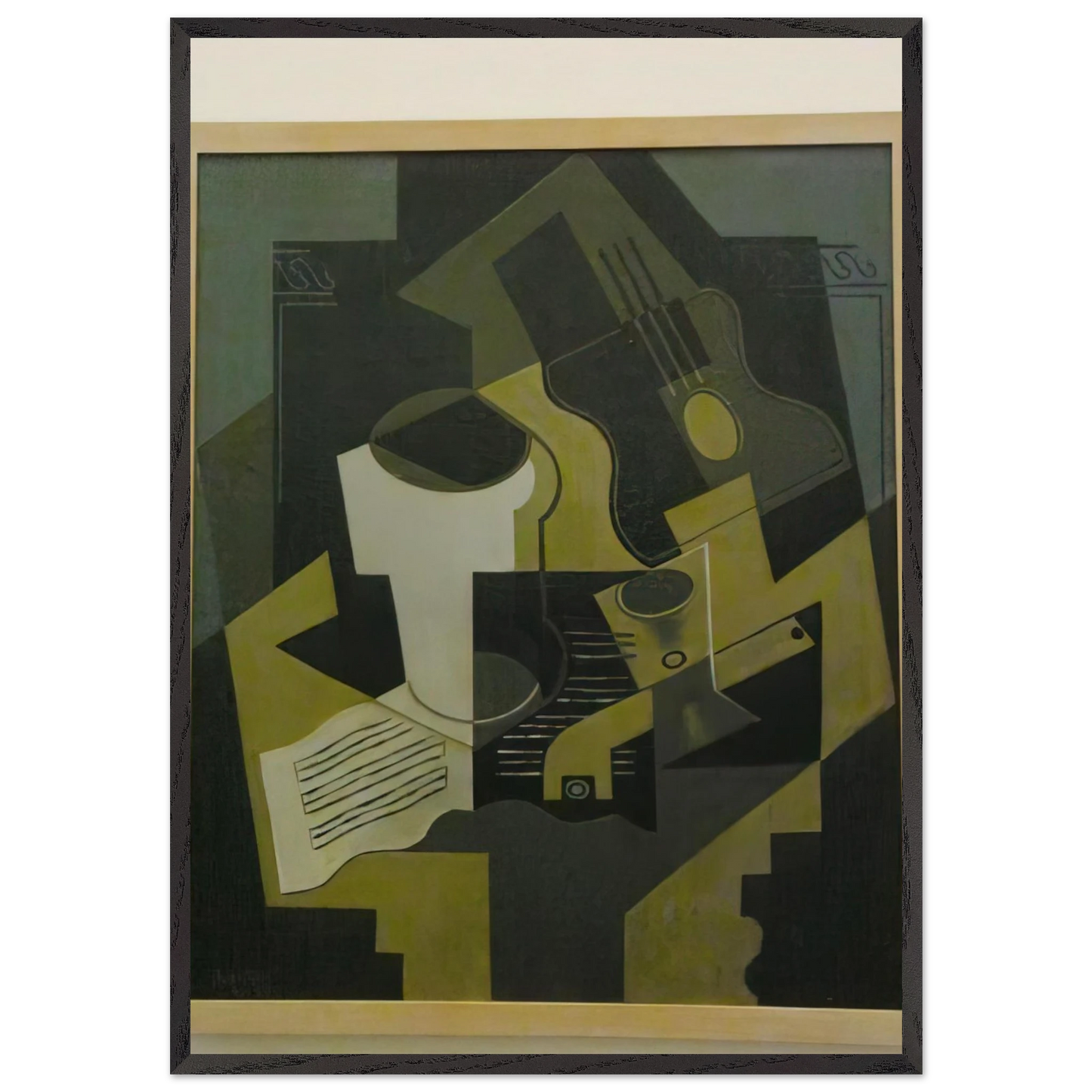 NOTDETECTED207835 - Juan Gris 70x100 cm / 28x40 inches Framed Art Print – Black Wooden Frame