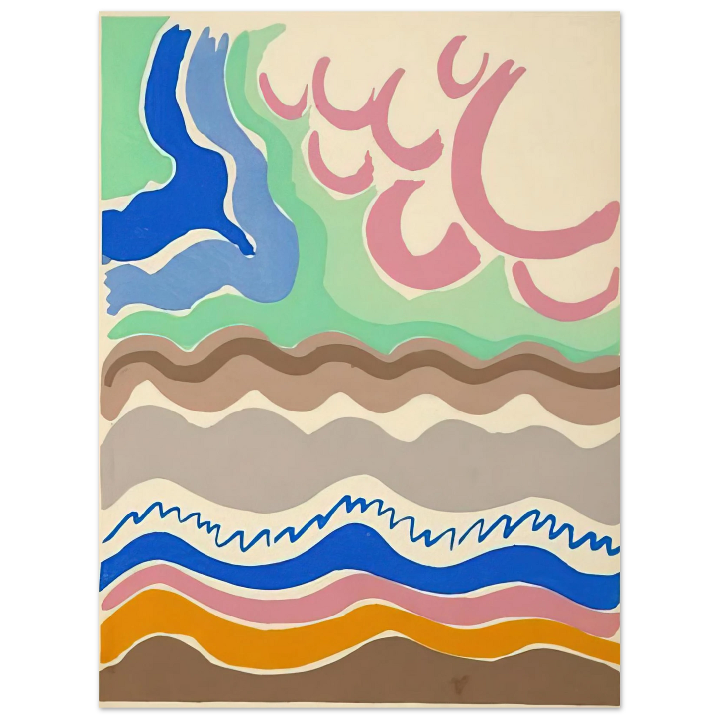 Sonia Delaunay - COMPOSITIONS COLORS IDEAS 14 Fine Art Poster - Default Title
