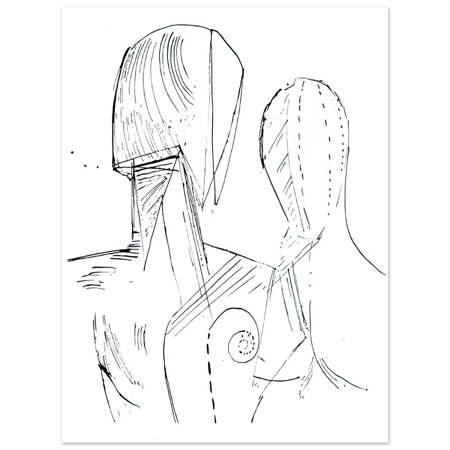 Giorgio de Chirico - TWO MANNEQUINS Fine Art Poster - Default Title