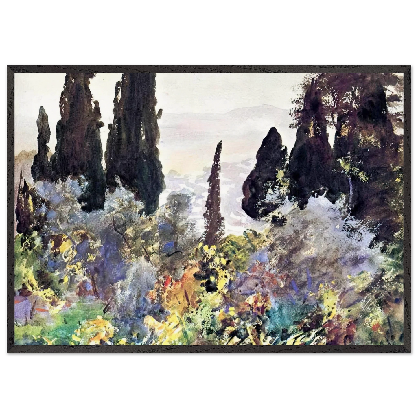 Wall artGranada - John Singer Sargent Framed Art Print – Black Wooden Frame - Default Title - -Framed Art Print