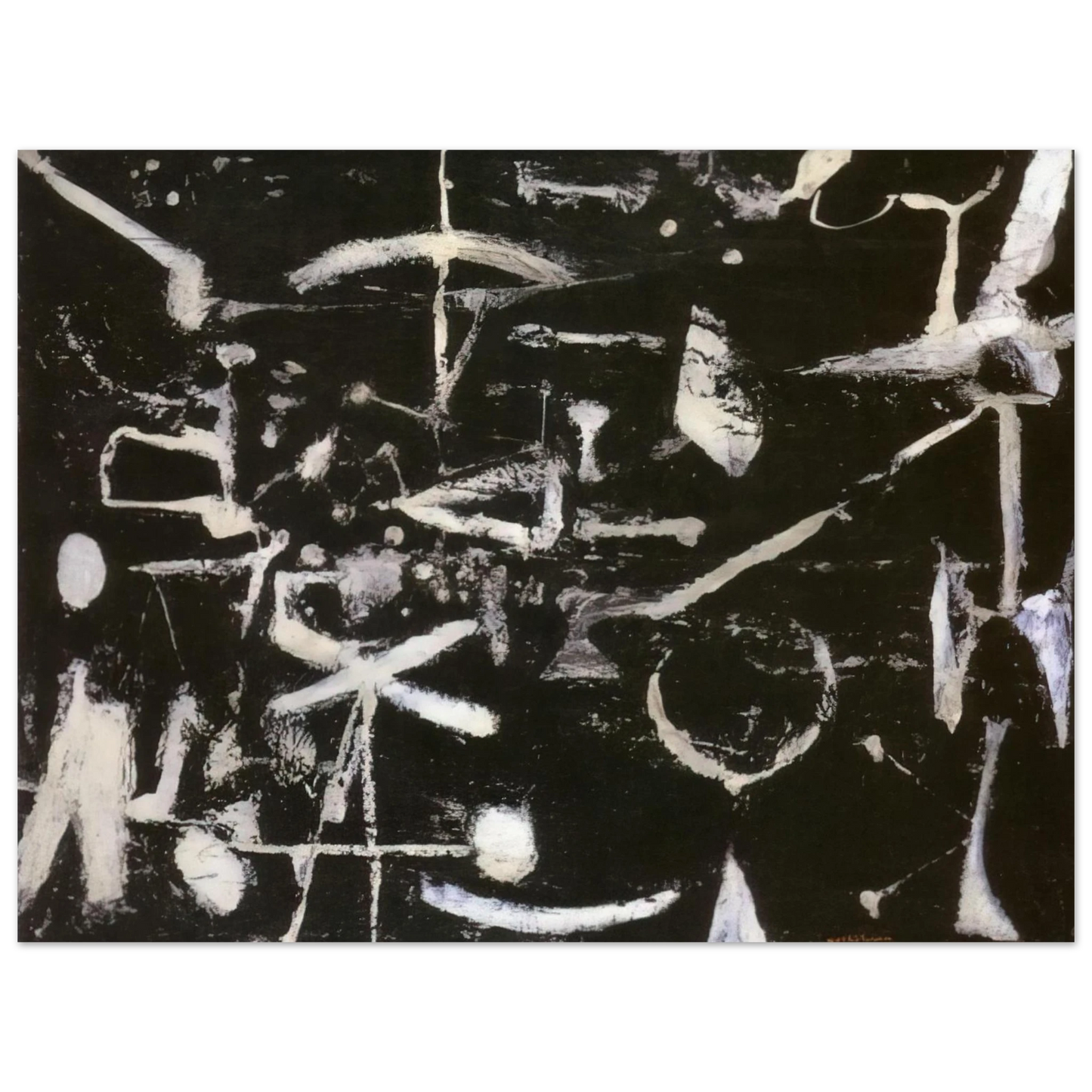 Jiro Yoshihara - Untitled - Art Informel Fine Art Poster - Default Title