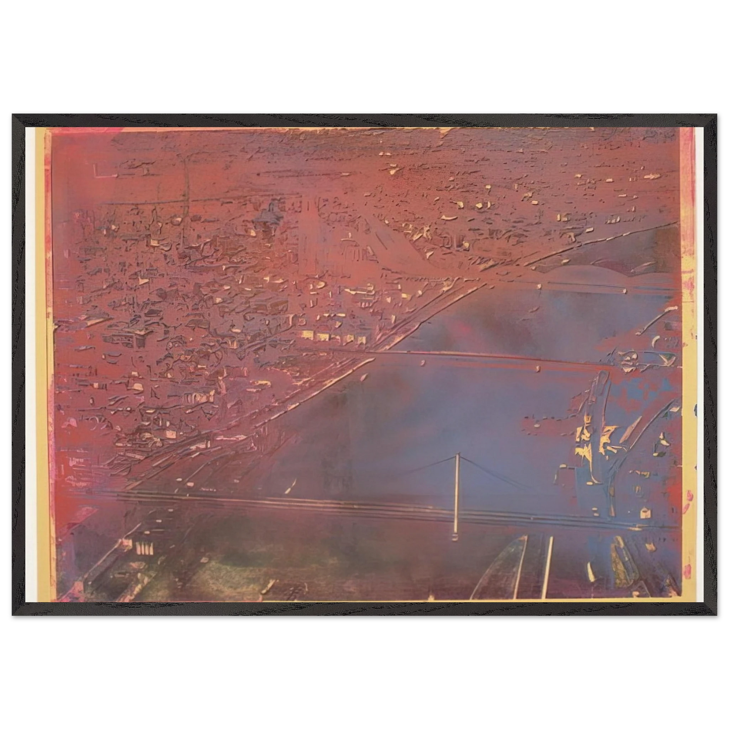 Cologne - 1970 - Dieter Roth 70x100 cm / 28x40 inches Framed Art Print – Black Wooden Frame