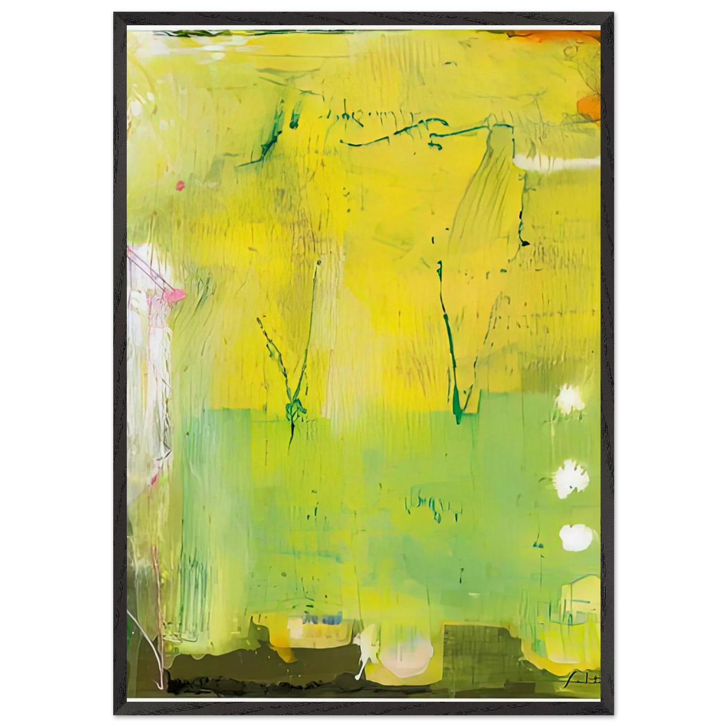 The Rakes Progress 1991- - Helen Frankenthaler 70x100 cm / 28x40 inches Framed Art Print – Black Wooden Frame