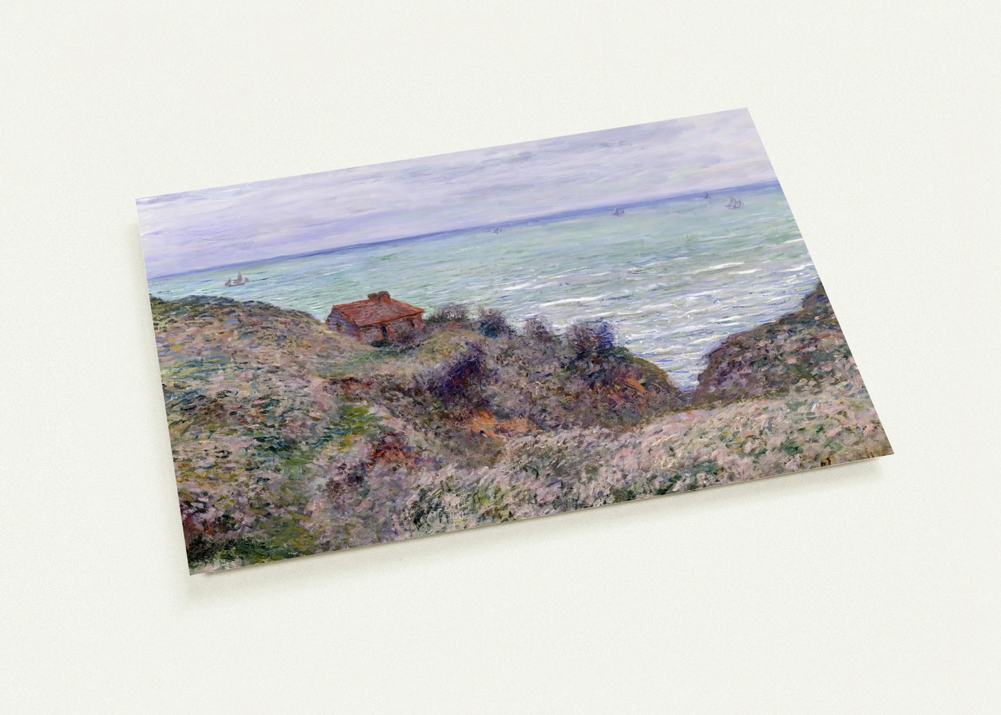 Customs House By claude monet Pack of 10 Post Cards | claude monet Post Cards | A6 (10.5 x 14.8 cm) - 4.1 x 5.8 inches