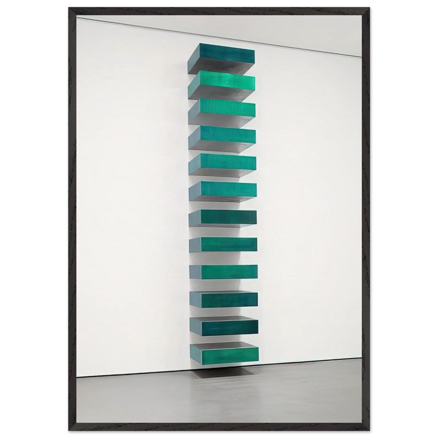 Untitled - 1967 N4 - Donald Judd Framed Art Print – Black Wooden Frame - Default Title - -Framed Art Print