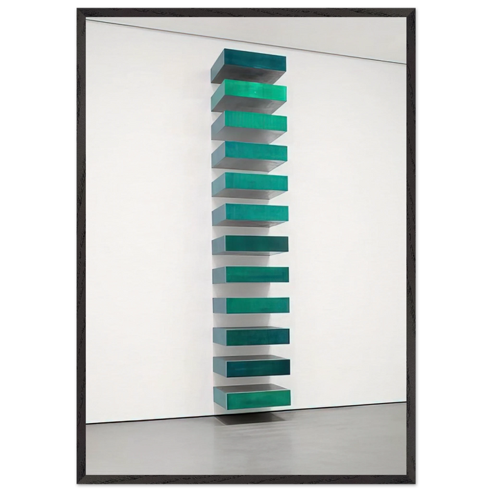 Untitled - 1967 N4 - Donald Judd 70x100 cm / 28x40 inches Framed Art Print – Black Wooden Frame