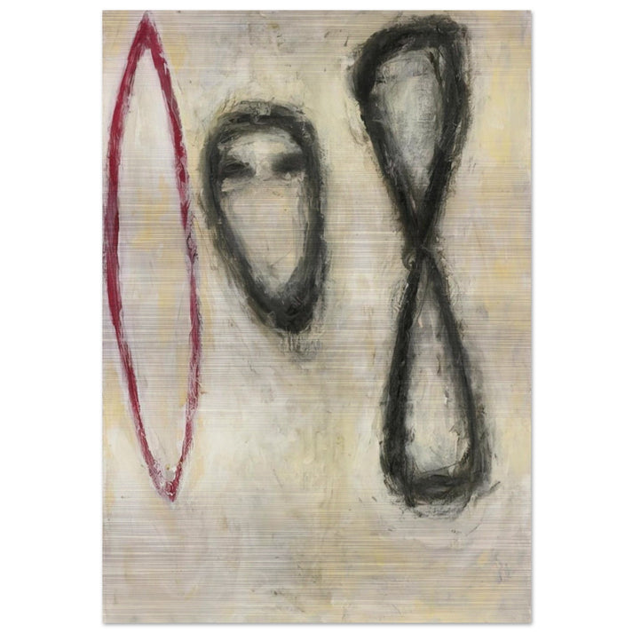 TRIPLE FORM 1982 - Susan Rothenberg Brushed Aluminum Print - 70x100 cm / 28x40 inches | Susan Rothenberg Aluminum Print | Susan Rothenberg Prints