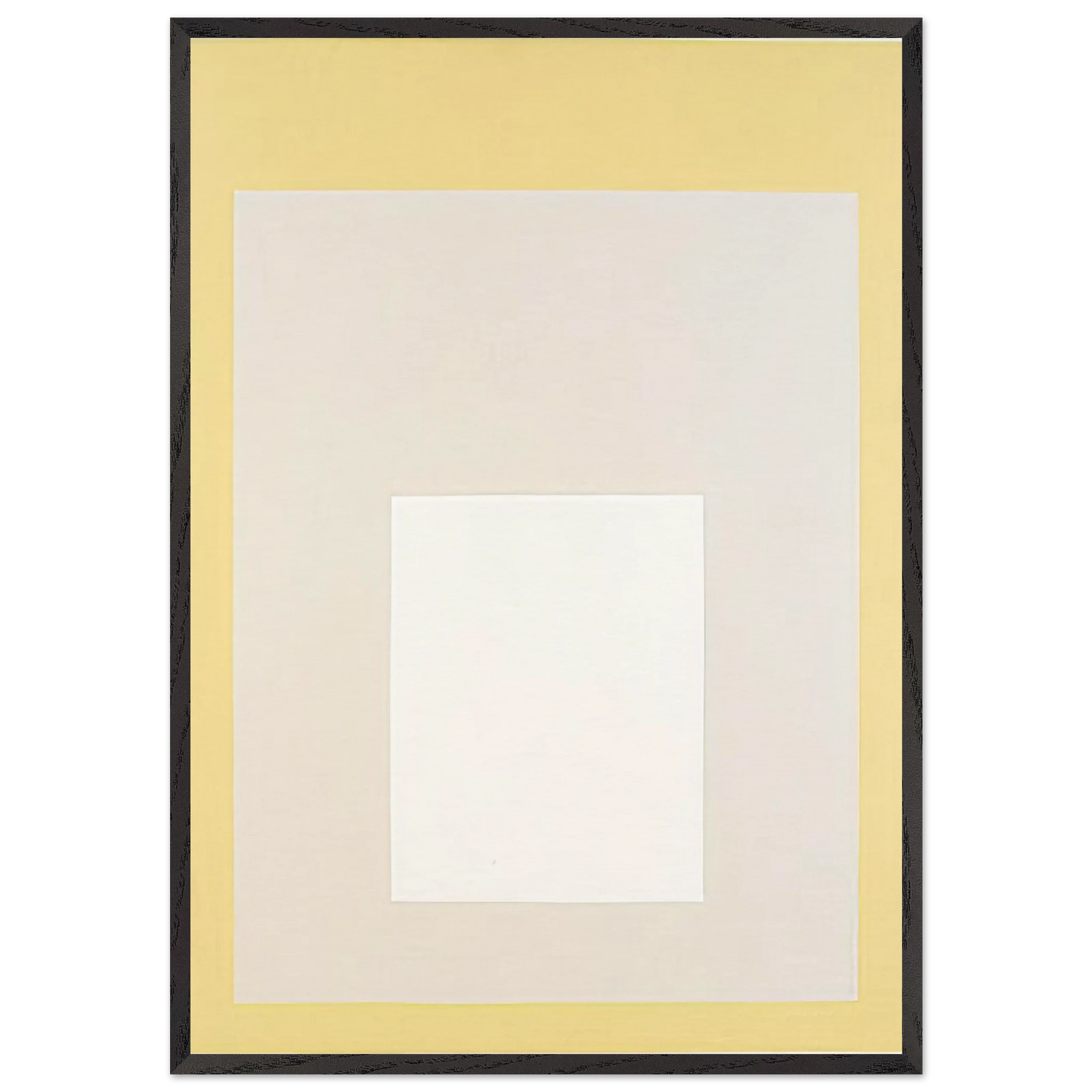 HOMAGE TO THE SQUARE 1959 - Josef Albers 70x100 cm / 28x40 inches Framed Art Print – Black Wooden Frame