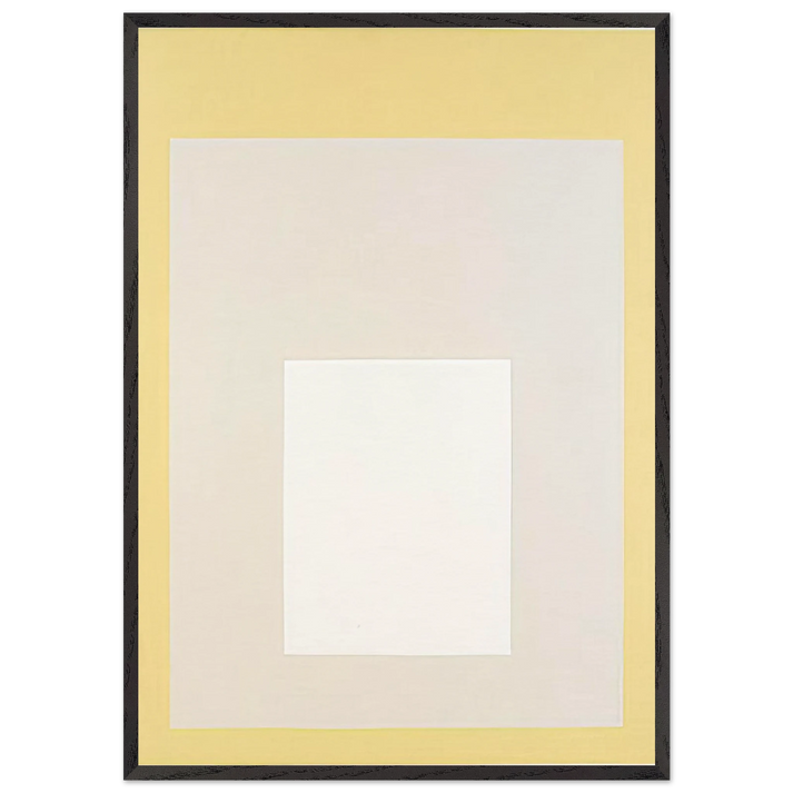 HOMAGE TO THE SQUARE 1959 - Josef Albers 70x100 cm / 28x40 inches Framed Art Print – Black Wooden Frame