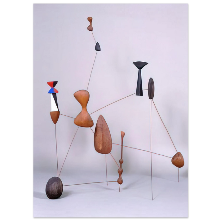 Alexander Calder - VERTICAL CONSTELLATION WITH BOMB 1943 Fine Art Poster