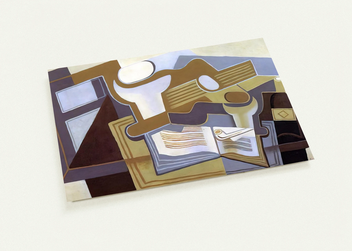 GUITAR AND FRUIT DISH 1 By Juan Gris Pack of 10 Post Cards | Juan Gris Post Cards | A6 (10.5 x 14.8 cm) - 4.1 x 5.8 inches