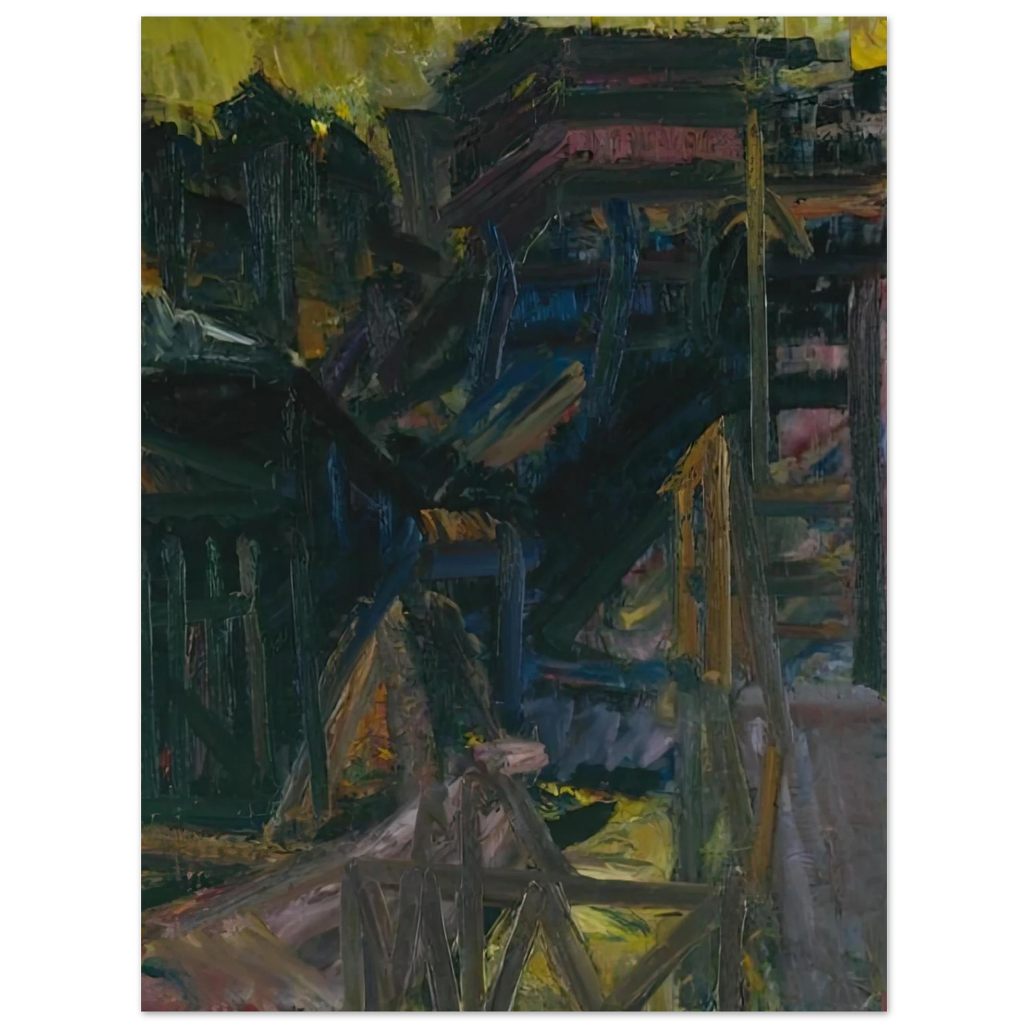 Frank Auerbach - TO THE STUDIOS 1980 Fine Art Poster - Default Title