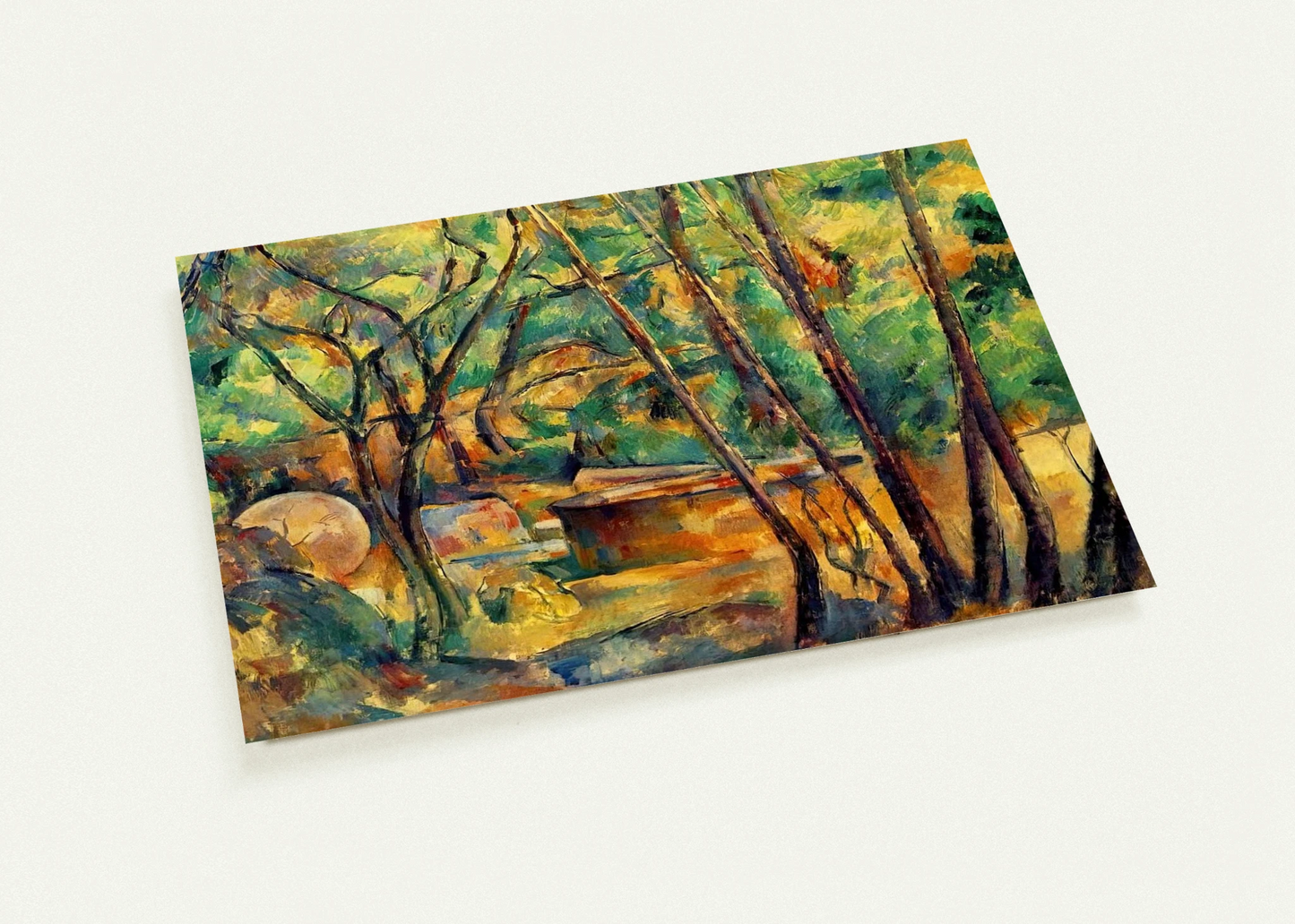 Millstone and Cistern Under Trees By Paul Cézanne Pack of 10 Post Cards | Paul Cézanne Post Cards | A6 (10.5 x 14.8 cm) - 4.1 x 5.8 inches