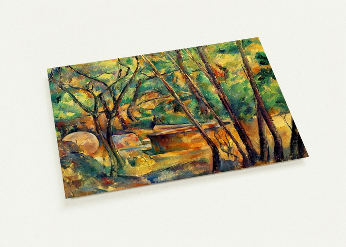 Millstone and Cistern Under Trees By Paul Cézanne Pack of 10 Post Cards | Paul Cézanne Post Cards | A6 (10.5 x 14.8 cm) - 4.1 x 5.8 inches