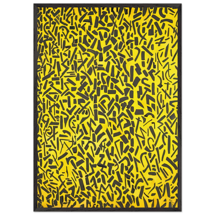 ORIENTAL GARDEN CONCERTO 1976 - Alma Woodsey Thomas 70x100 cm / 28x40 inches Framed Art Print – Black Wooden Frame