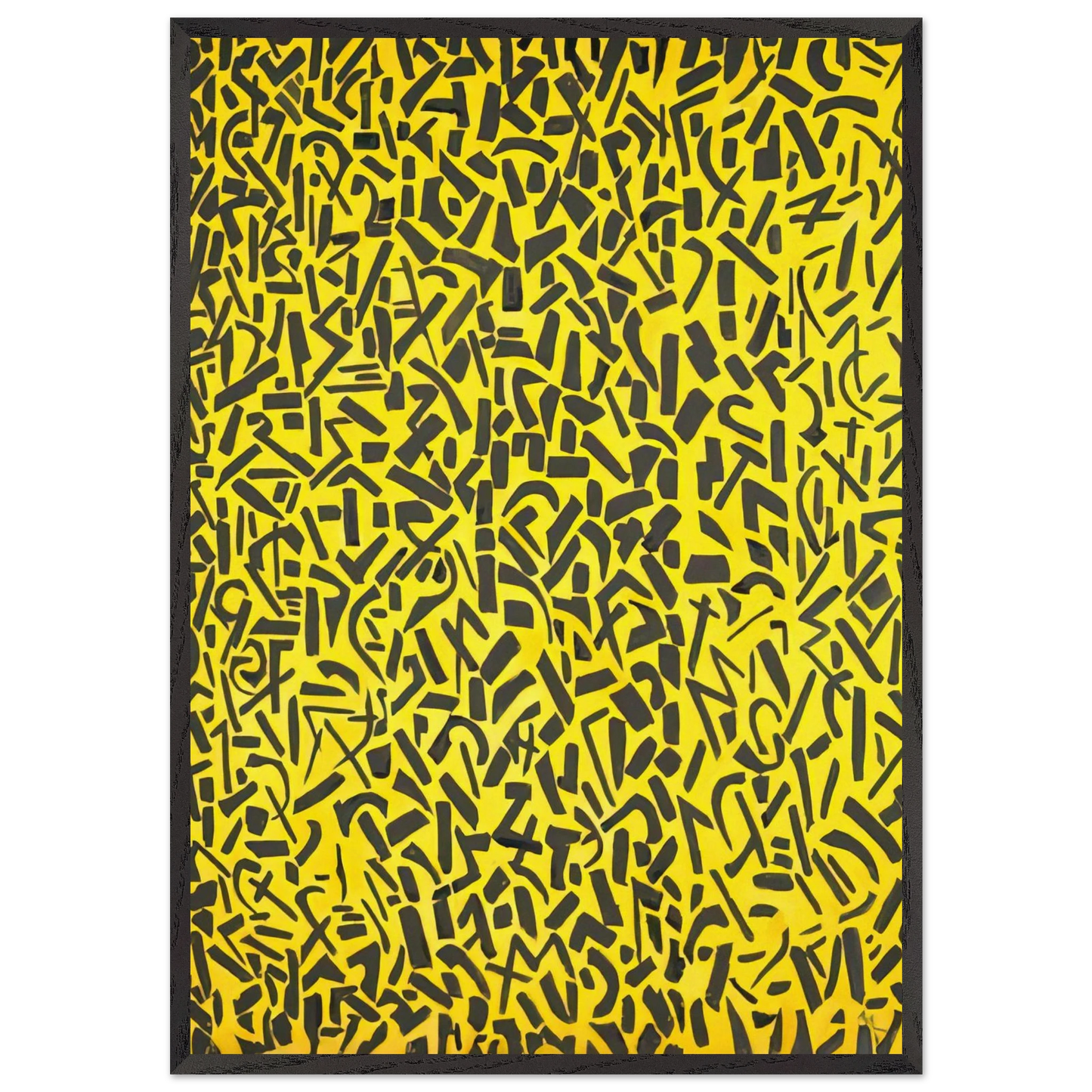 ORIENTAL GARDEN CONCERTO 1976 - Alma Woodsey Thomas Framed Art Print – Black Wooden Frame - Default Title - -Framed Art Print