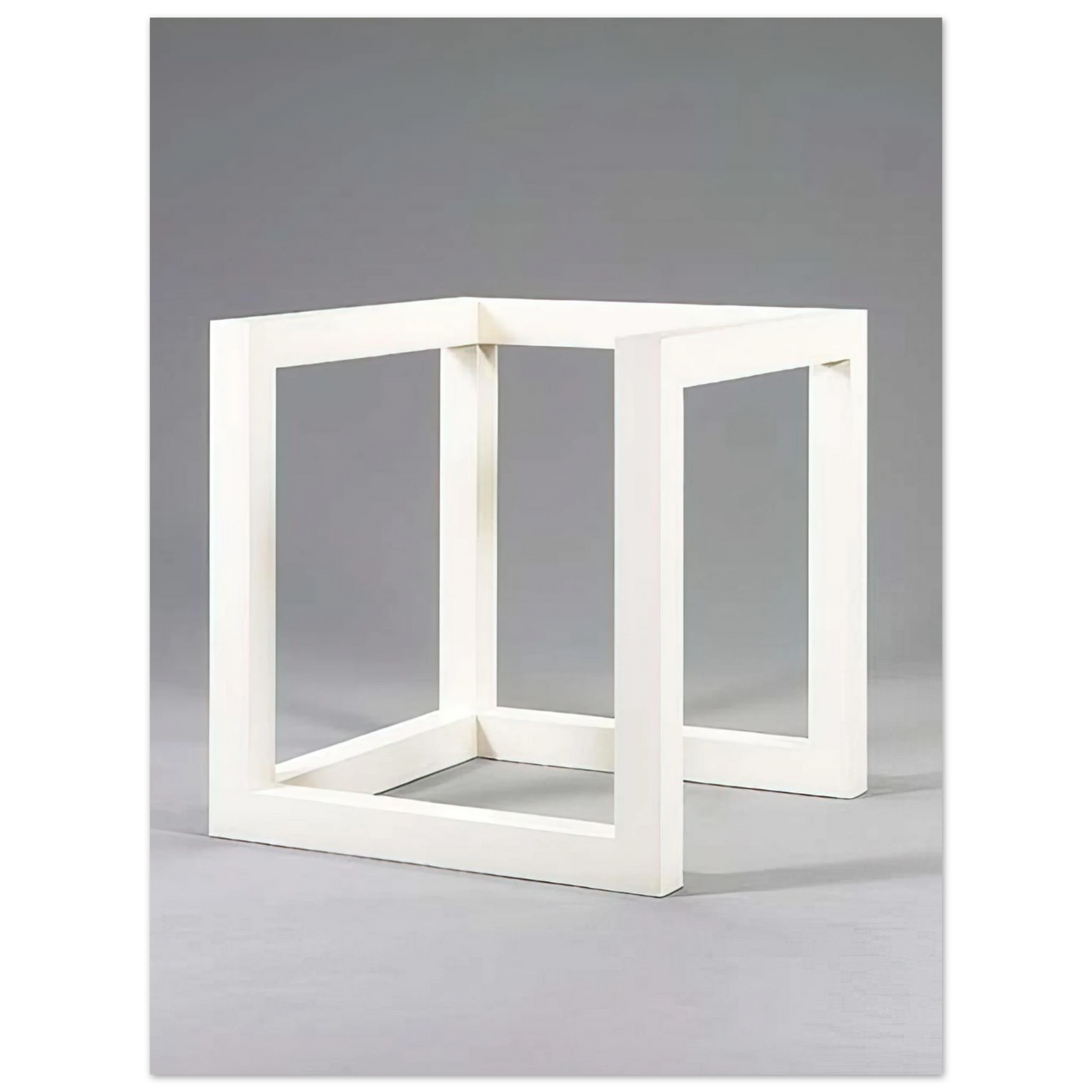 Sol LeWitt - Incomplete Cube 10-4 Fine Art Poster - Default Title