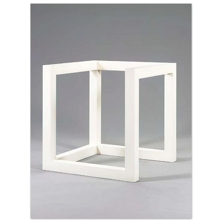 Sol LeWitt - Incomplete Cube 10-4 75x100 cm / 30x40inches Fine Art Poster