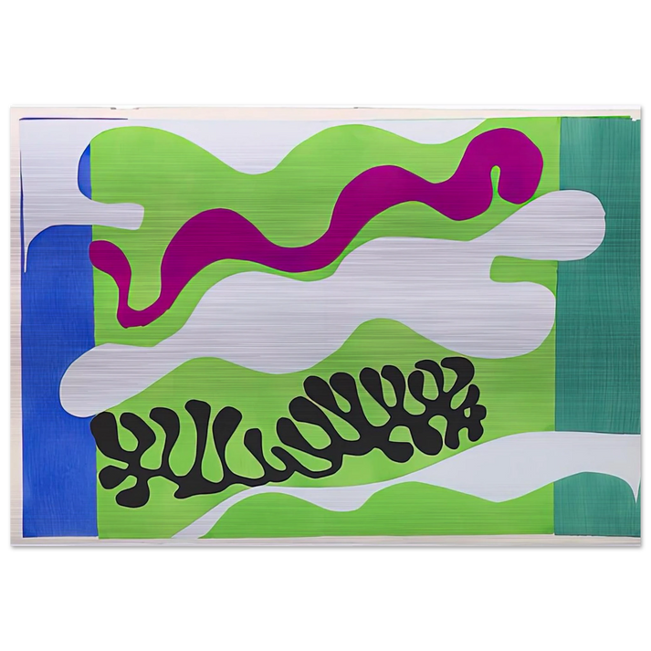 THE LAGOON 1947 - Henri Matisse Brushed Aluminum Print - 70x100 cm / 28x40 inches | Henri Matisse Aluminum Print | Henri Matisse Prints