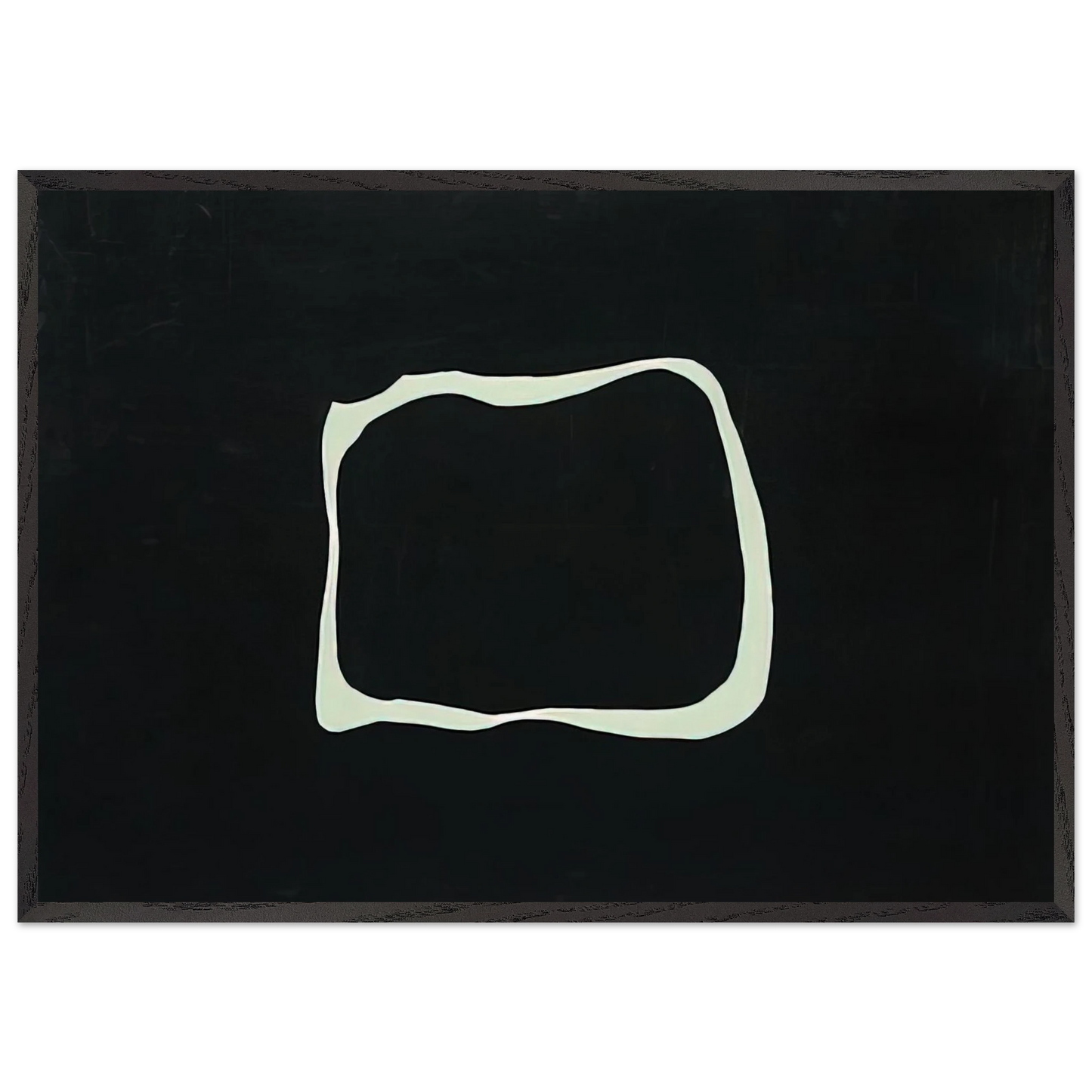 Untitled - 1966 N9 - Jiro Yoshihara Framed Art Print – Black Wooden Frame - Default Title - -Framed Art Print