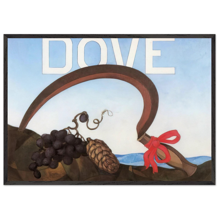 Dove Arthur G Dove - 1924 - Charles Demuth 70x100 cm / 28x40 inches Framed Art Print – Black Wooden Frame