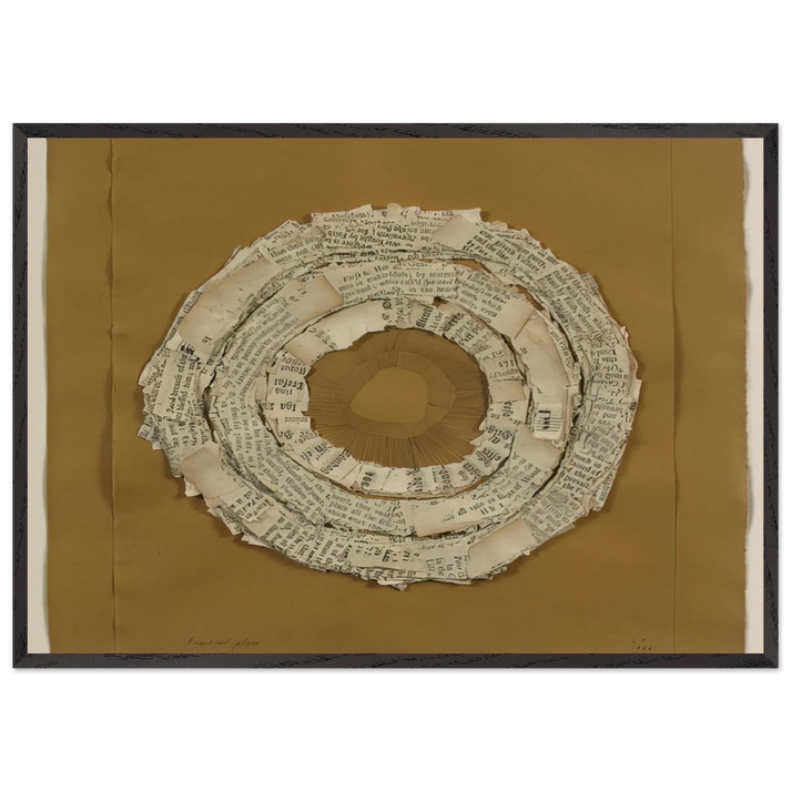 FRUITFUL PLACE 1966 - Lenore Tawney 70x100 cm / 28x40 inches Framed Art Print – Black Wooden Frame