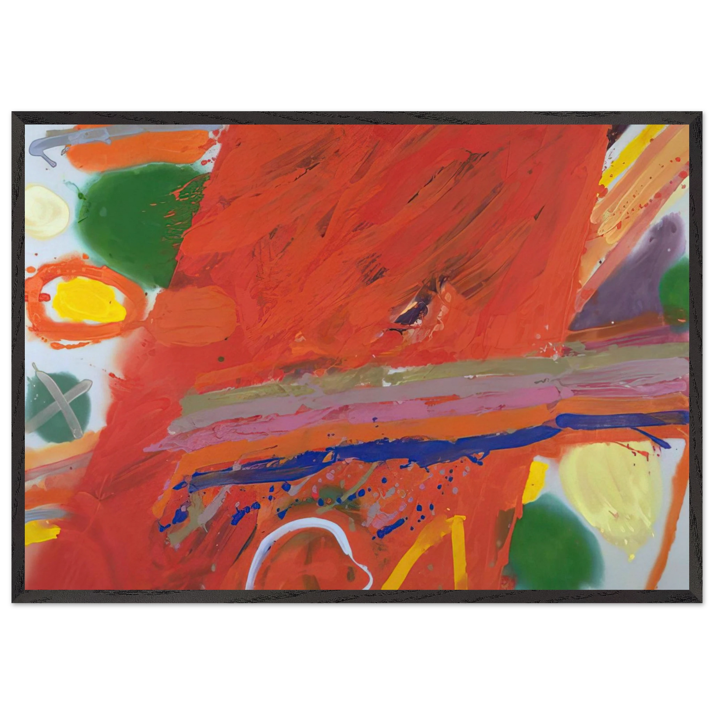 Empress - 1982 - Albert Irvin Framed Art Print – Black Wooden Frame - Default Title - -Framed Art Print