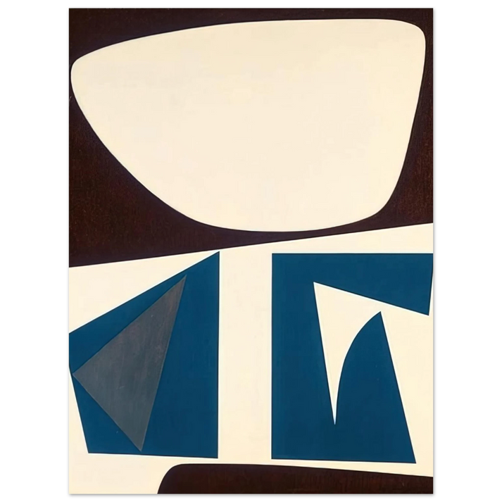 Will Barnet - Untitled - Abstract - Indian Space painting 75x100 cm / 30x40inches Fine Art Poster