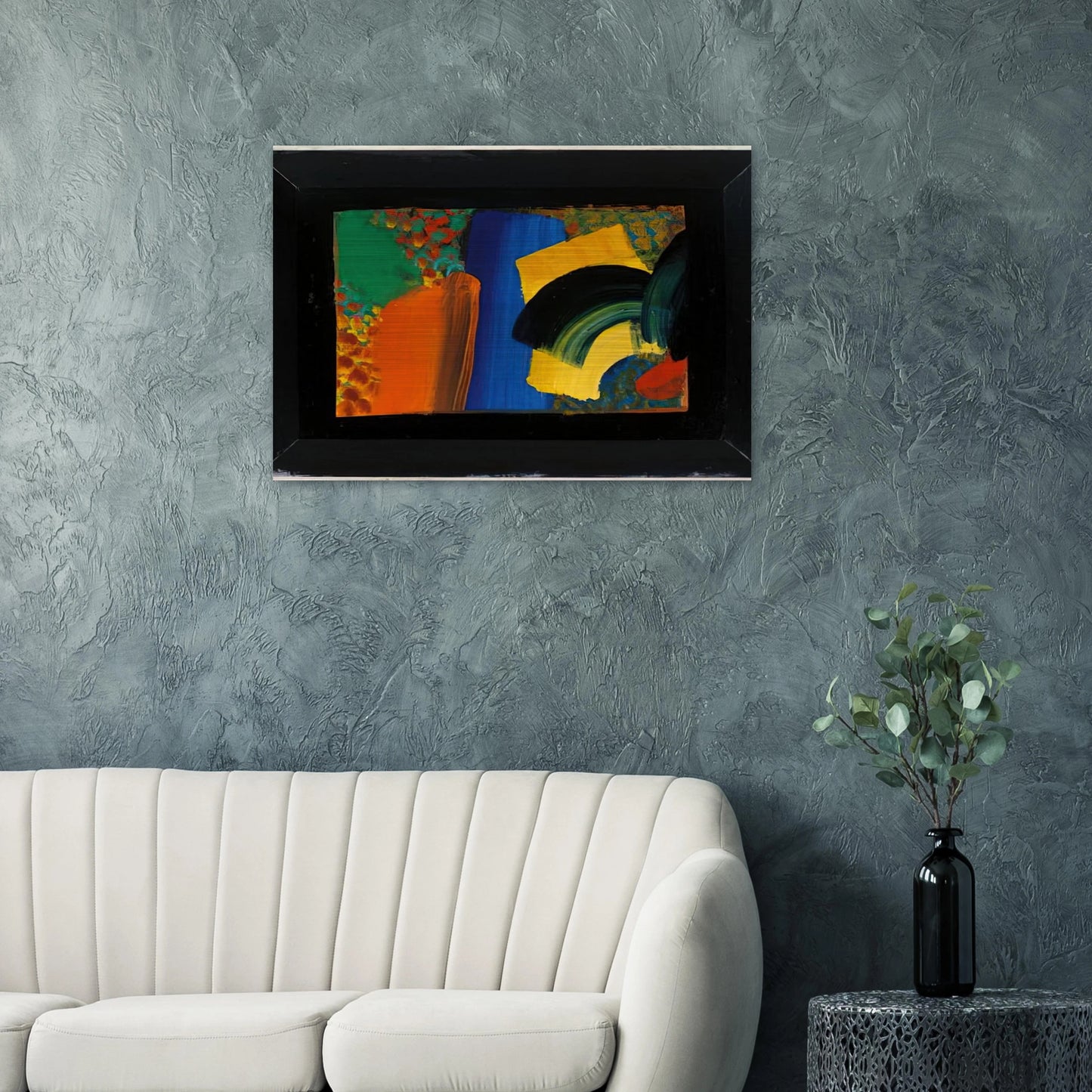 Patrick Caulfield in Italy - 1992 - Howard Hodgkin Brushed Aluminum Print - 70x100 cm / 28x40 inches | Howard Hodgkin Aluminum Print | Howard Hodgkin Prints