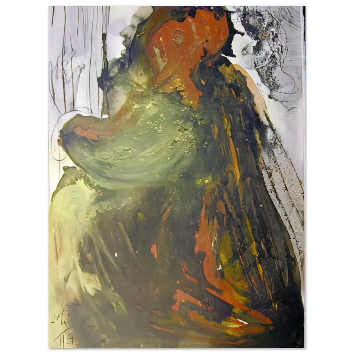 Salvador Dali - PLANCTUS DAVID IN MORTEM SAUL 1967 Fine Art Poster - Default Title