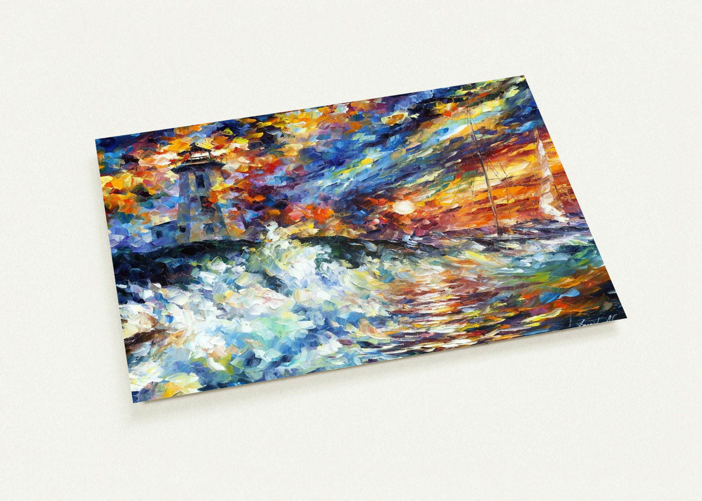 Leonid Afremov By Leonid Afremov Pack of 10 Post Cards | Leonid Afremov Post Cards | A6 (10.5 x 14.8 cm) - 4.1 x 5.8 inches