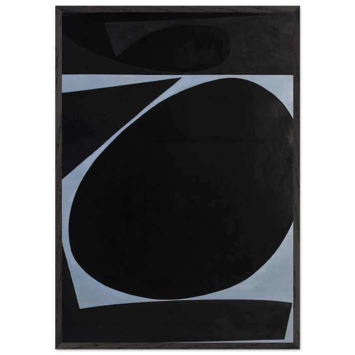 Positano - 1960 United States - Will Barnet 70x100 cm / 28x40 inches Framed Art Print – Black Wooden Frame