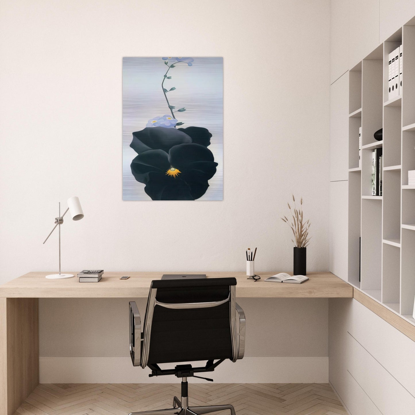 Pansy - Georgia O'Keeffe Brushed Aluminum Print - 70x100 cm / 28x40 inches | Georgia O'Keeffe Aluminum Print | Georgia O'Keeffe Prints
