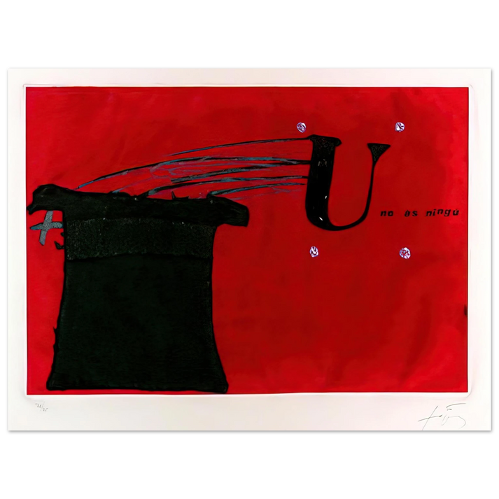 Antoni Tapies - U NO S NING 1979 75x100 cm / 30x40inches Fine Art Poster