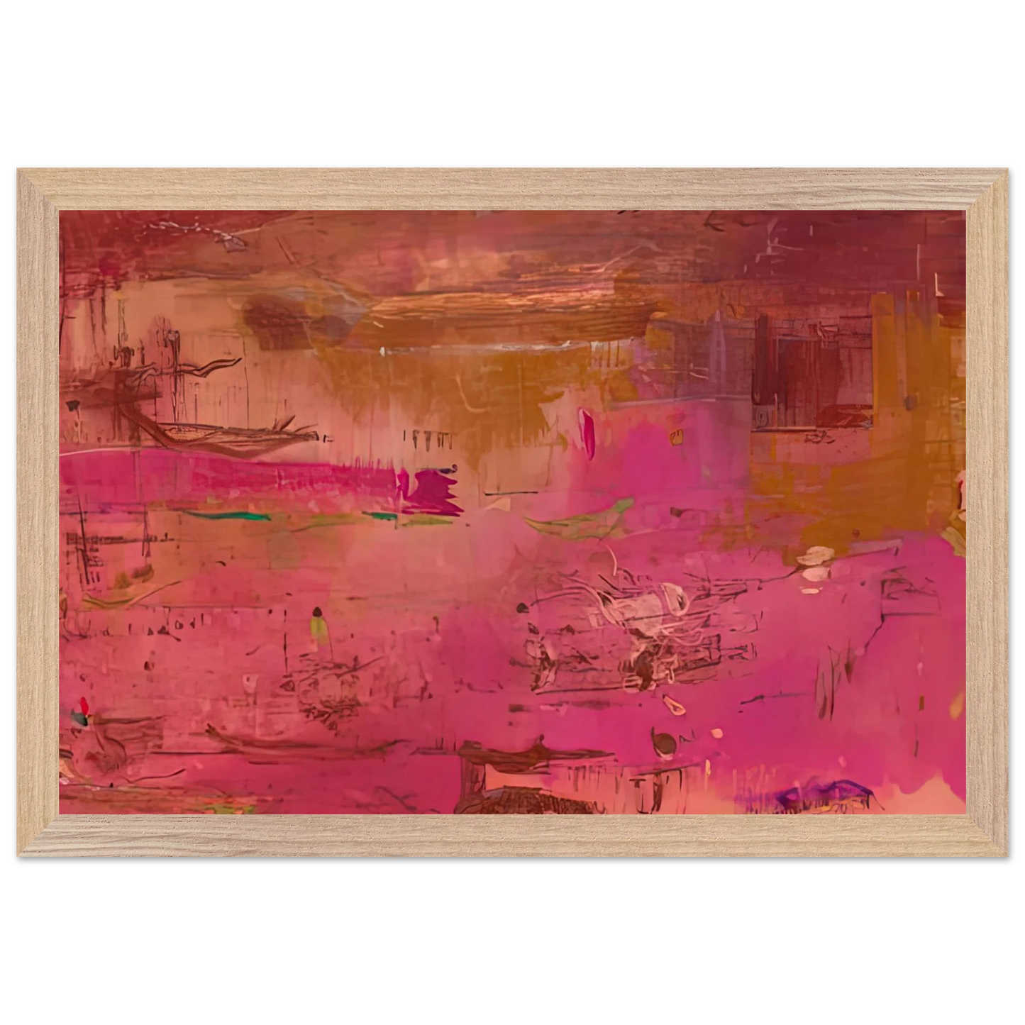 Helen Frankenthaler - Dream Walk Red, 1978- Wall Art - 60x80 cm / 24x32 inches - Fine Art Poster - -