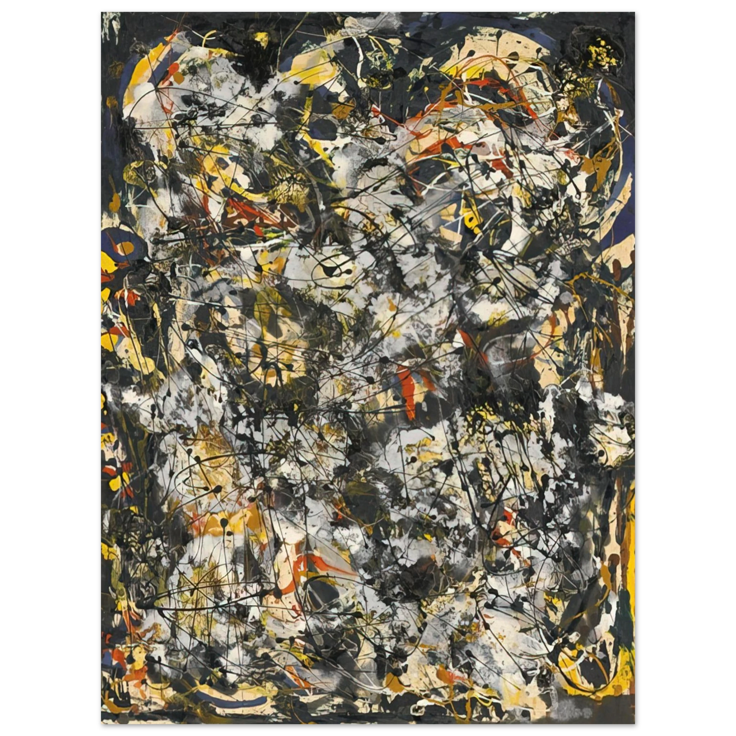 Jackson Pollock - NUMBER 4 1951 Fine Art Poster - Default Title
